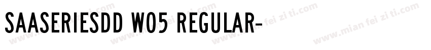 SaaSeriesDD W05 Regular字体转换